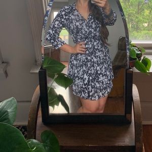 Black and White Patterned Cocktail Dress